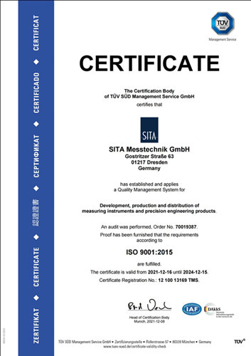 析塔通過ISO 9001:2015證書認證